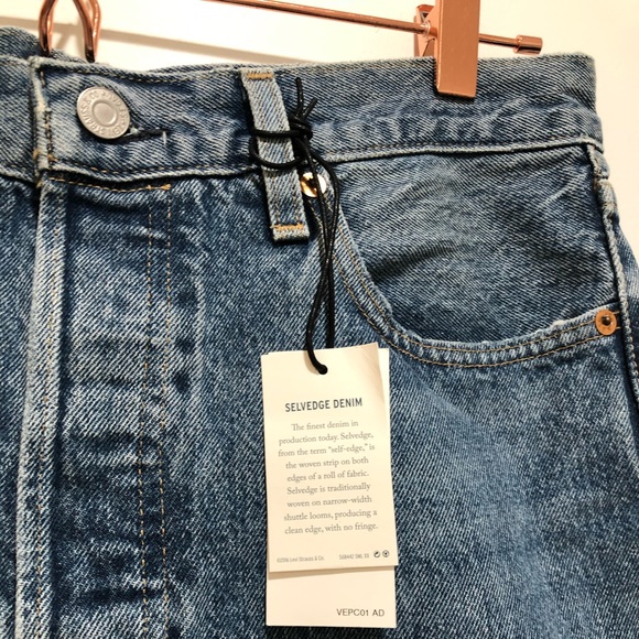 Levi’s 501 Hi-Rise Medium Wash Skinny Jeans - Picture 3 of 7